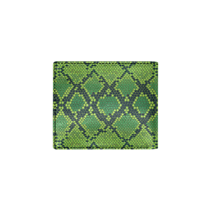 Python Green Pattern Print Design A01 Men's ID Card Wallet