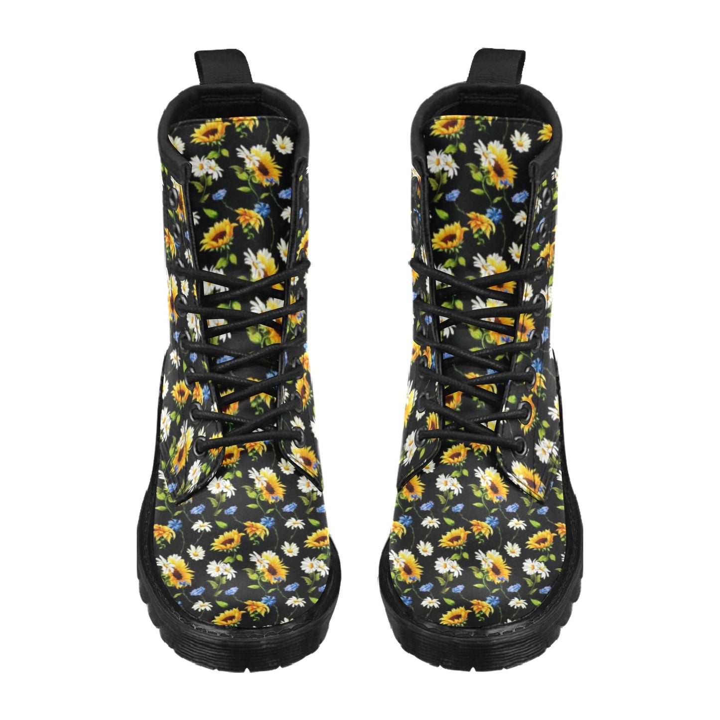 Sunflower Chamomile Bright Color Print Women's Boots
