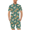 Llama Cactus Pattern Print Design 07 Men's Romper