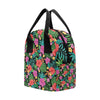 Hibiscus Red Hawaiian Flower Insulated Lunch Bag