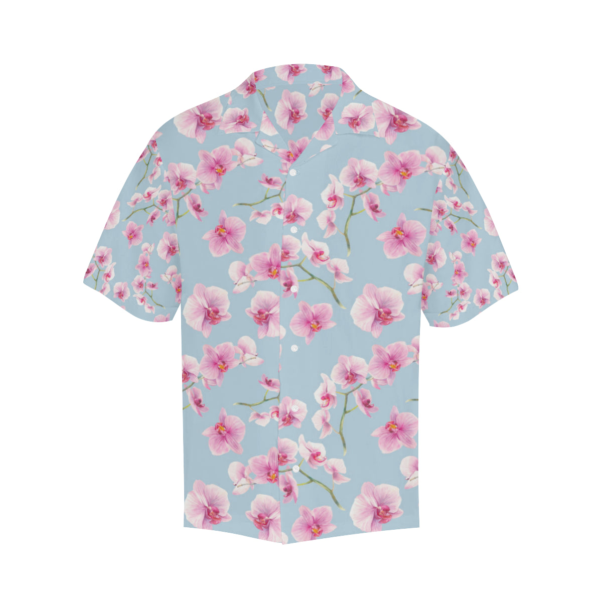 Orchid Pattern Print Design A01 Men's Hawaiian Shirt