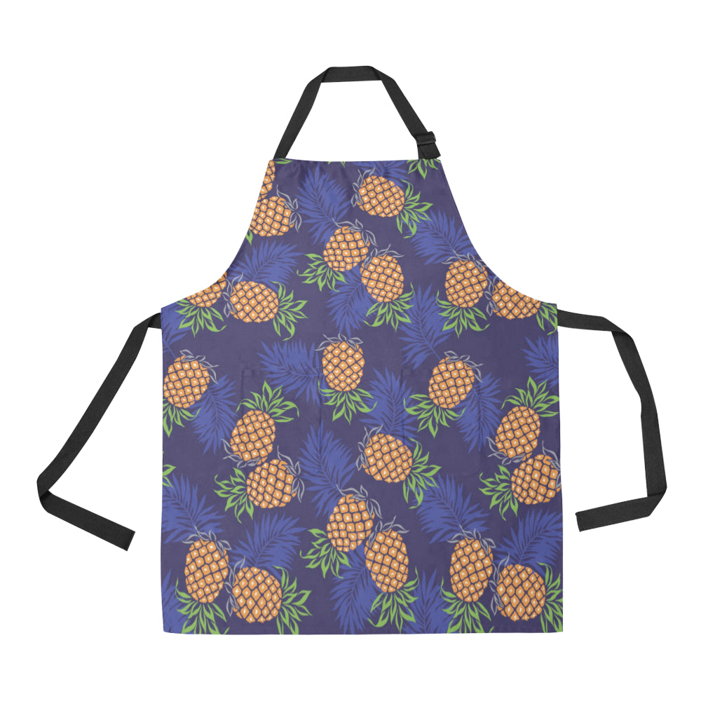 Pineapple Pattern Print Design PP02 Apron with Pocket