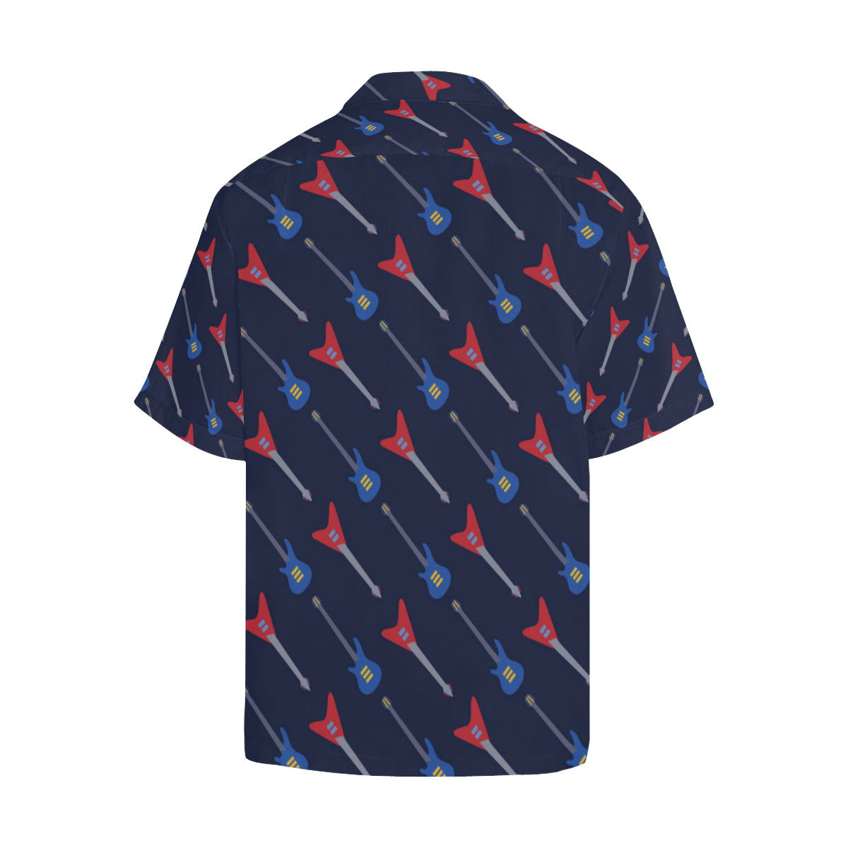 Electric Guitar Pattern Print Design 01 Men's Hawaiian Shirt