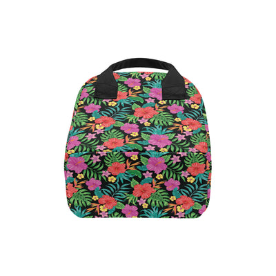 Hibiscus Red Hawaiian Flower Insulated Lunch Bag