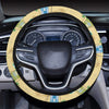 Beach Themed Pattern Print Design 01 Steering Wheel Cover with Elastic Edge