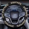 Elephant Hansa Lotus Pattern Steering Wheel Cover with Elastic Edge