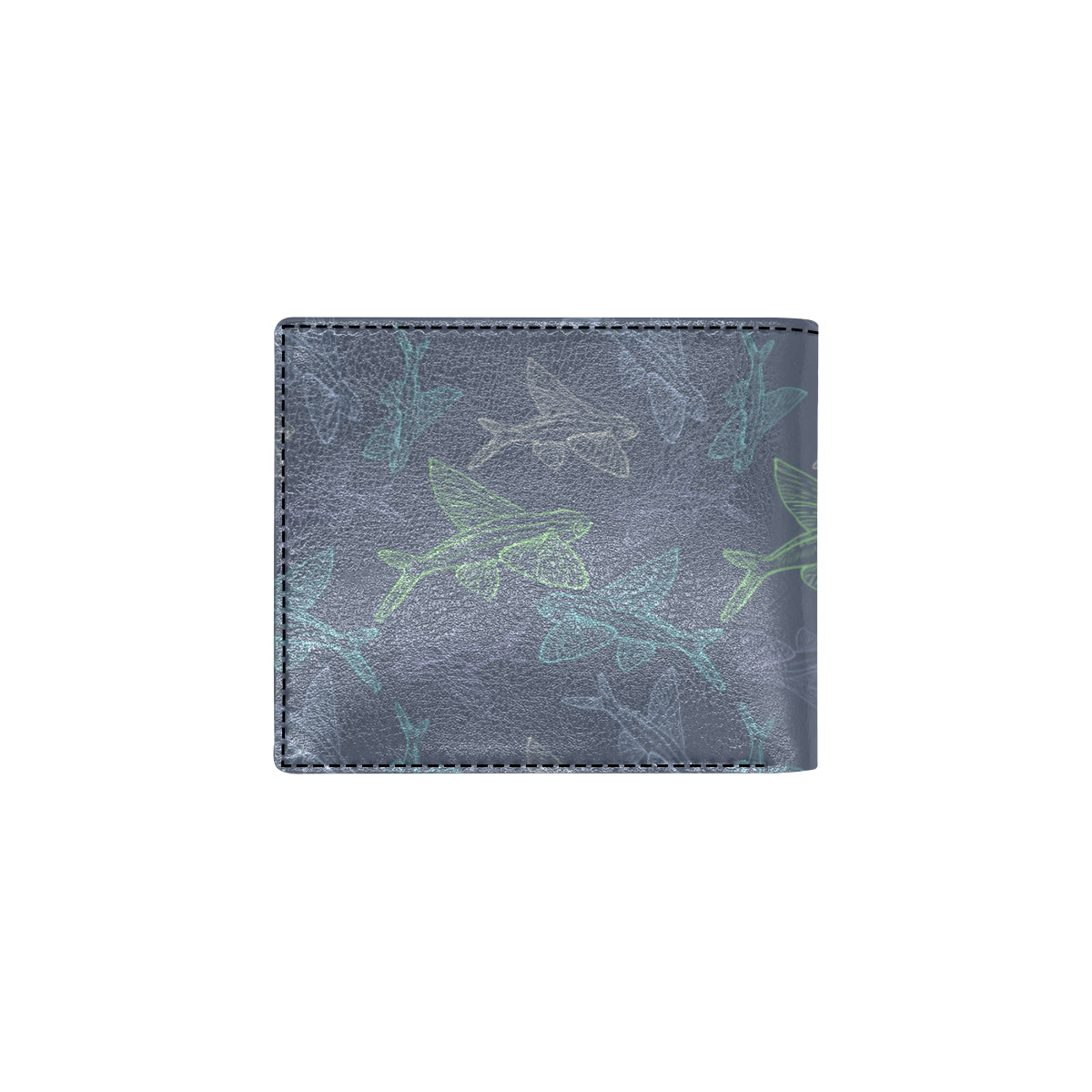 Flying Fish Pattern Print Design 02 Men's ID Card Wallet