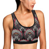 Native Indian Skull Sports Bra