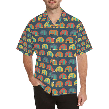 Camper Pattern Print Design 02 Men's Hawaiian Shirt