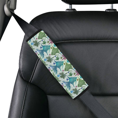 Angelfish Tribal Pattern Print Design 01 Car Seat Belt Cover