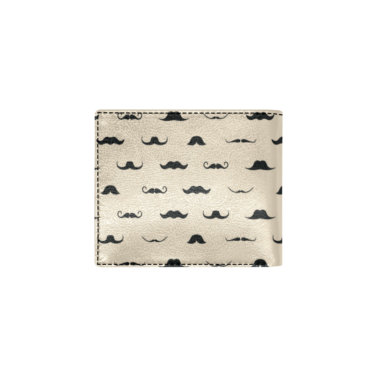 Mustache Pattern Print Design A03 Men's ID Card Wallet