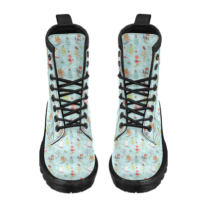 Ski Fox Cute Print Design LKS303 Women's Boots