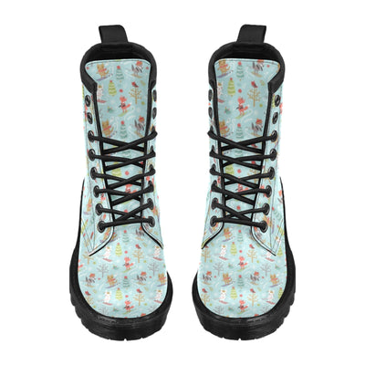 Ski Fox Cute Print Design LKS303 Women's Boots