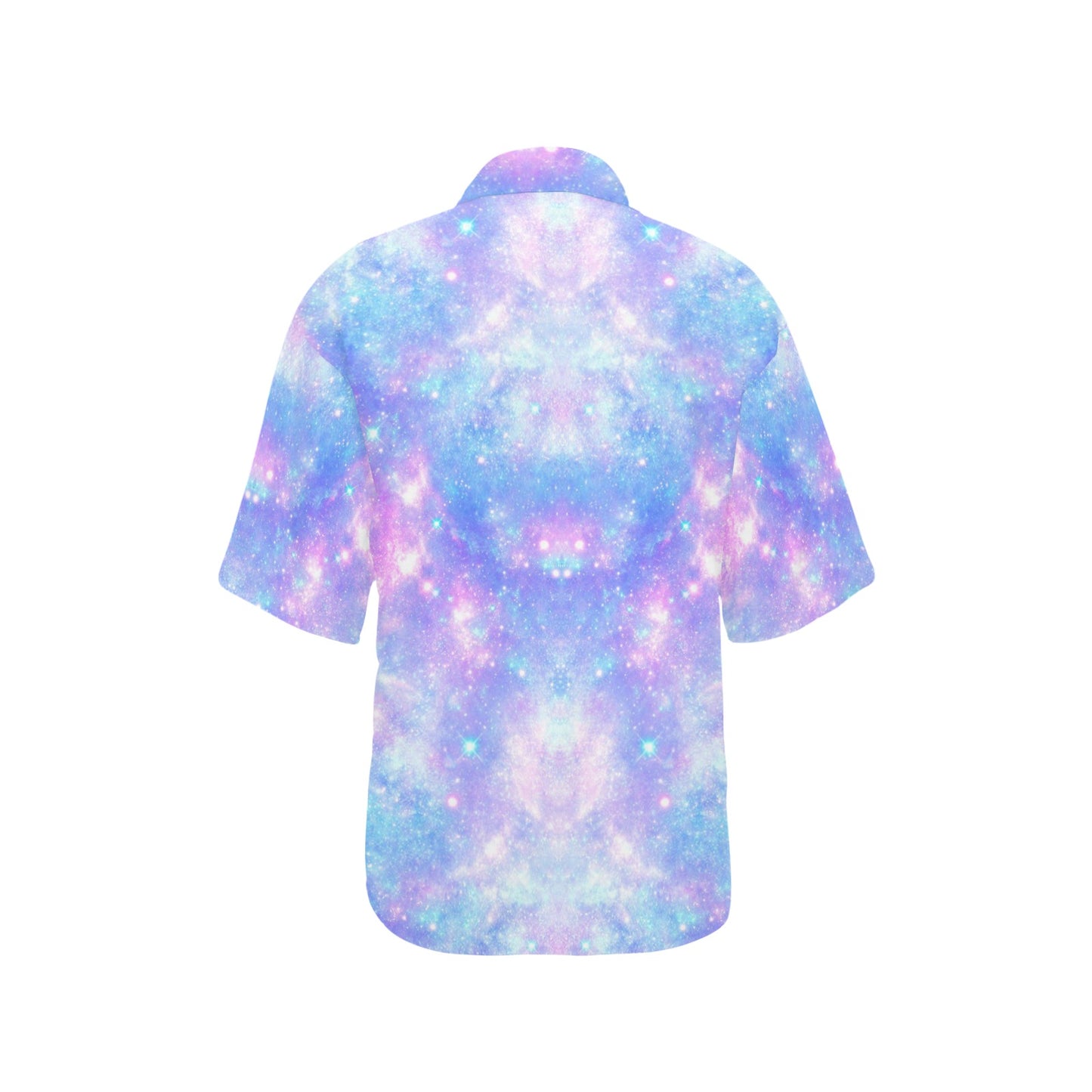Galaxy Stardust Pastel Color Print Women's Hawaiian Shirt