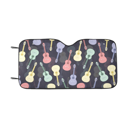 Acoustic Guitar Print Design LKS401 Car front Windshield Sun Shade