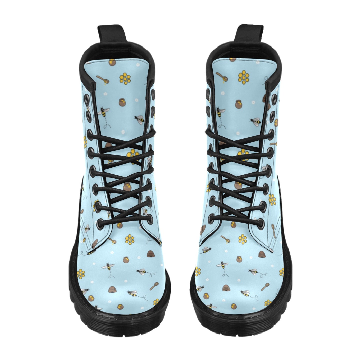 Honey Bee Print Design LKS307 Women's Boots