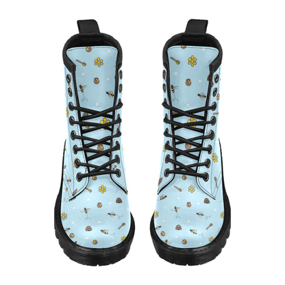 Honey Bee Print Design LKS307 Women's Boots