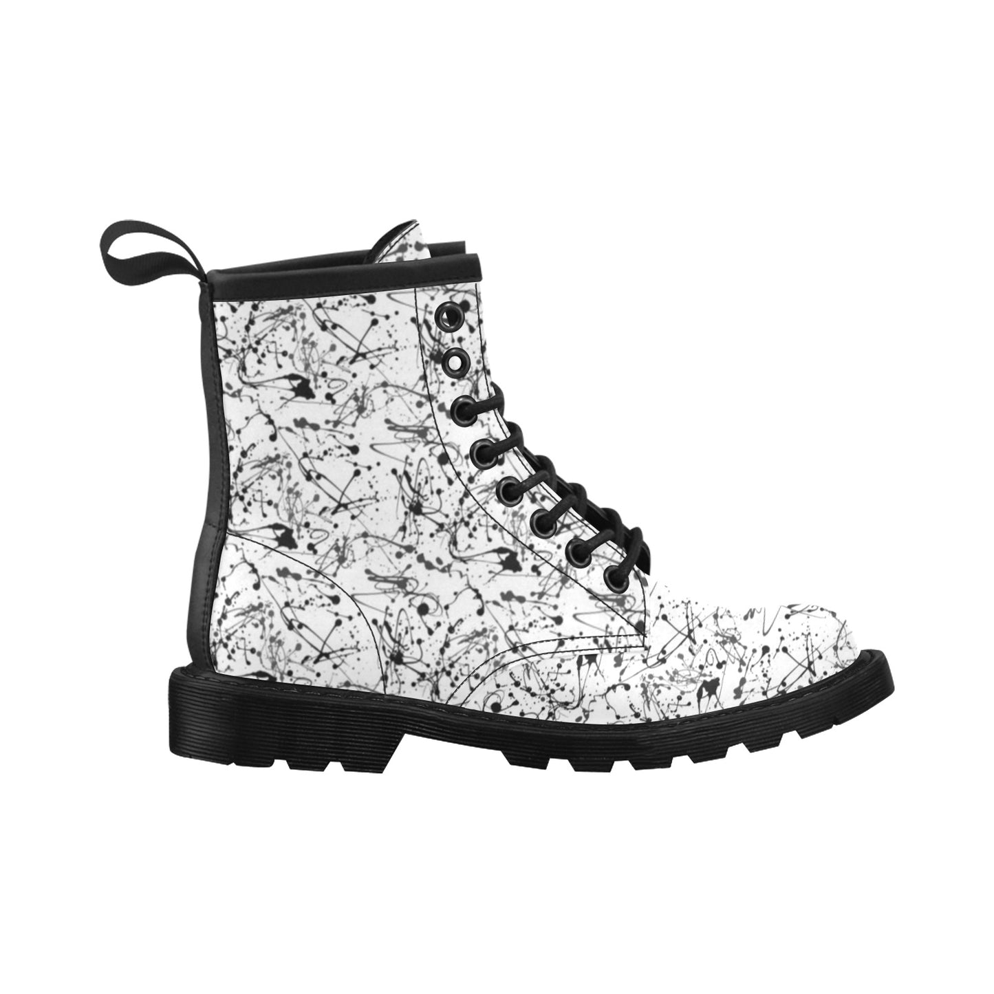 Splatter Print Design LKS305 Women's Boots