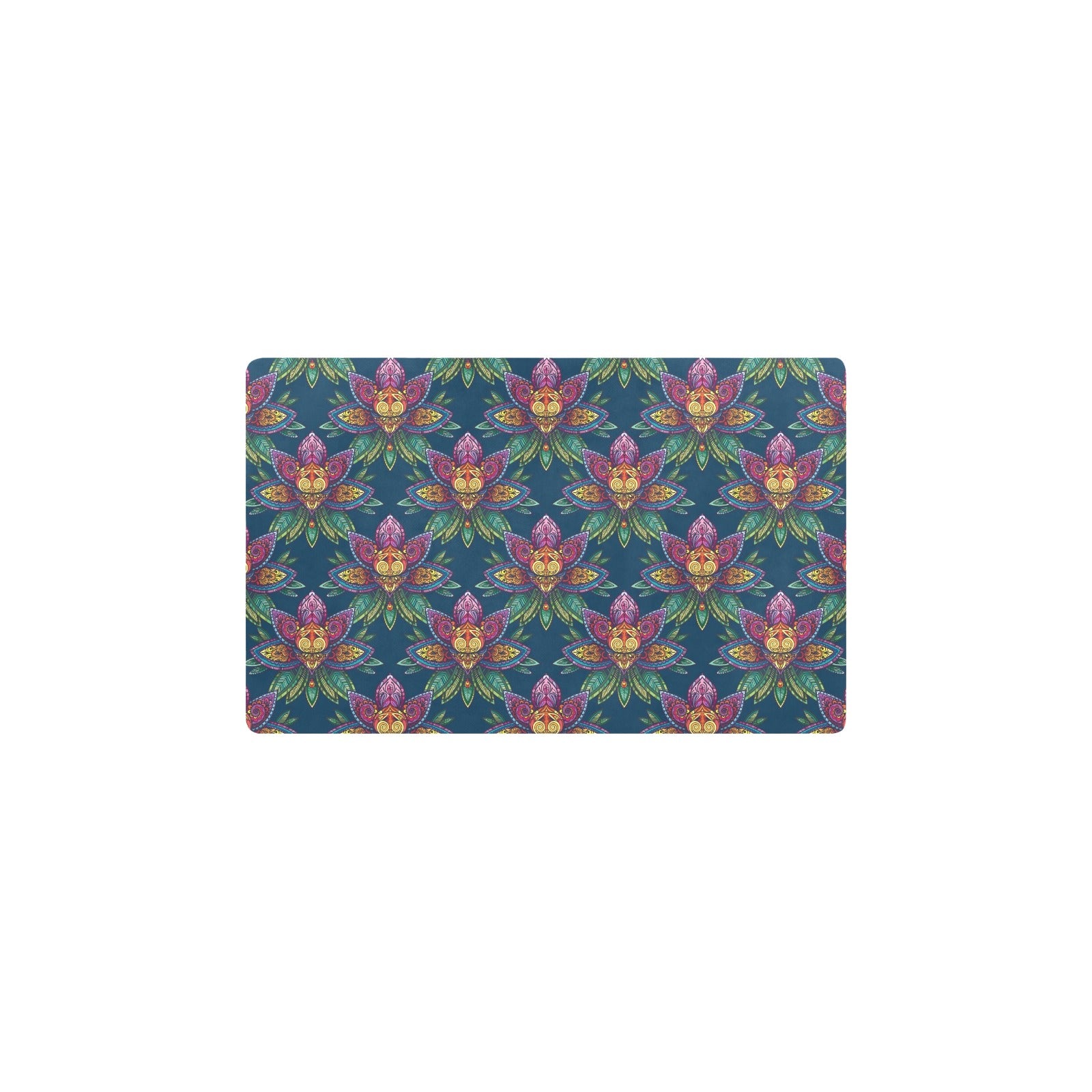 lotus Boho Pattern Print Design LO04 Kitchen Mat