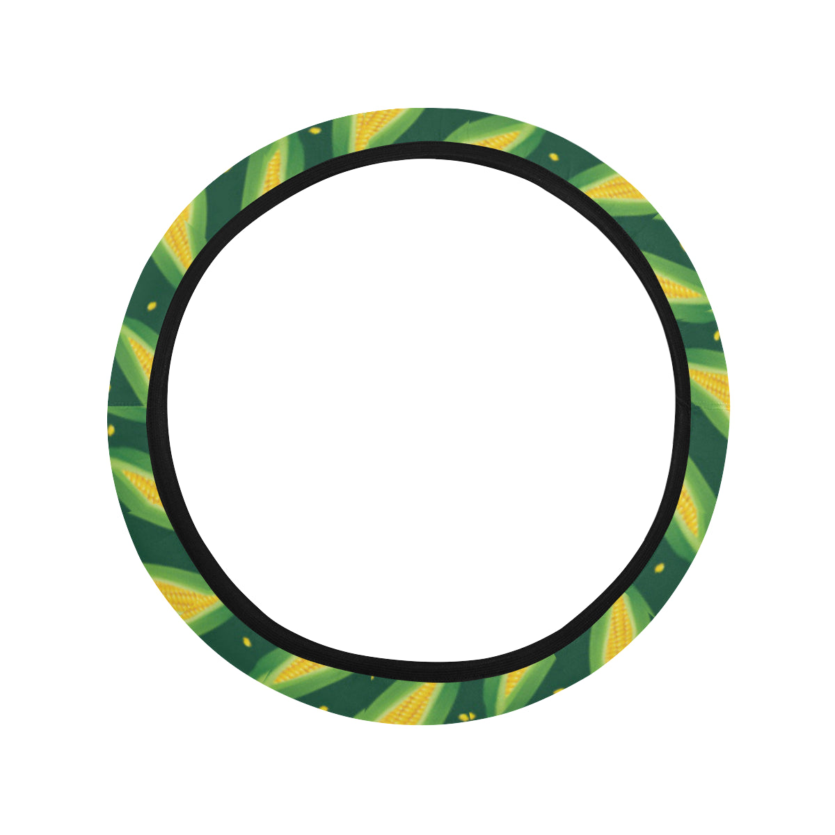 Corn Pattern Print Design 03 Steering Wheel Cover with Elastic Edge