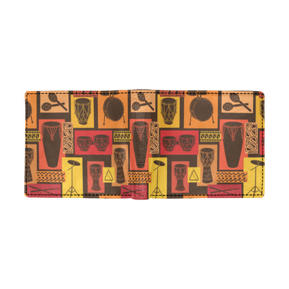 Percussion Pattern Print Design 02 Men's ID Card Wallet