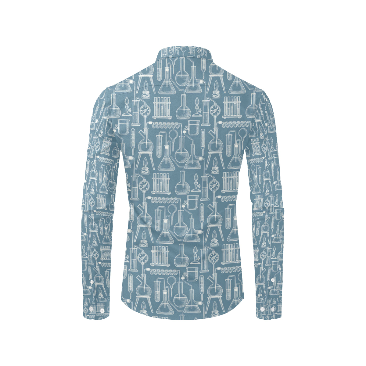 Chemical Pattern Print Design 05 Men's Long Sleeve Shirt