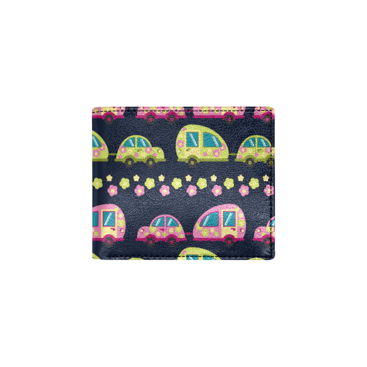 Camper Cute Camping Design No 3 Print Men's ID Card Wallet