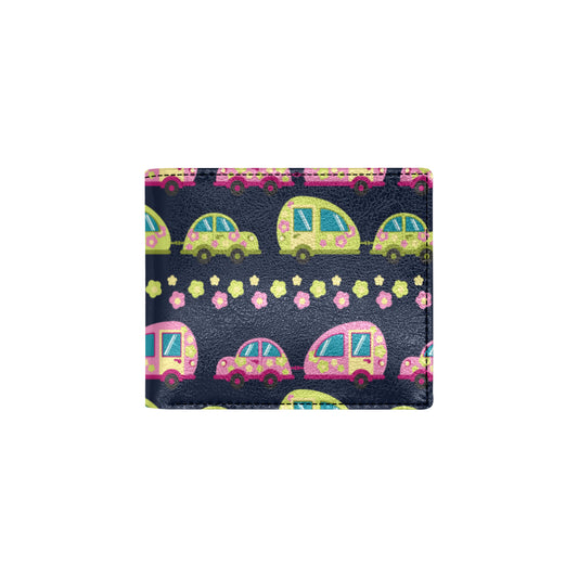 Camper Cute Camping Design No 3 Print Men's ID Card Wallet