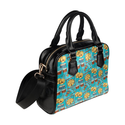 Percussion Pattern Print Design 03 Shoulder Handbag