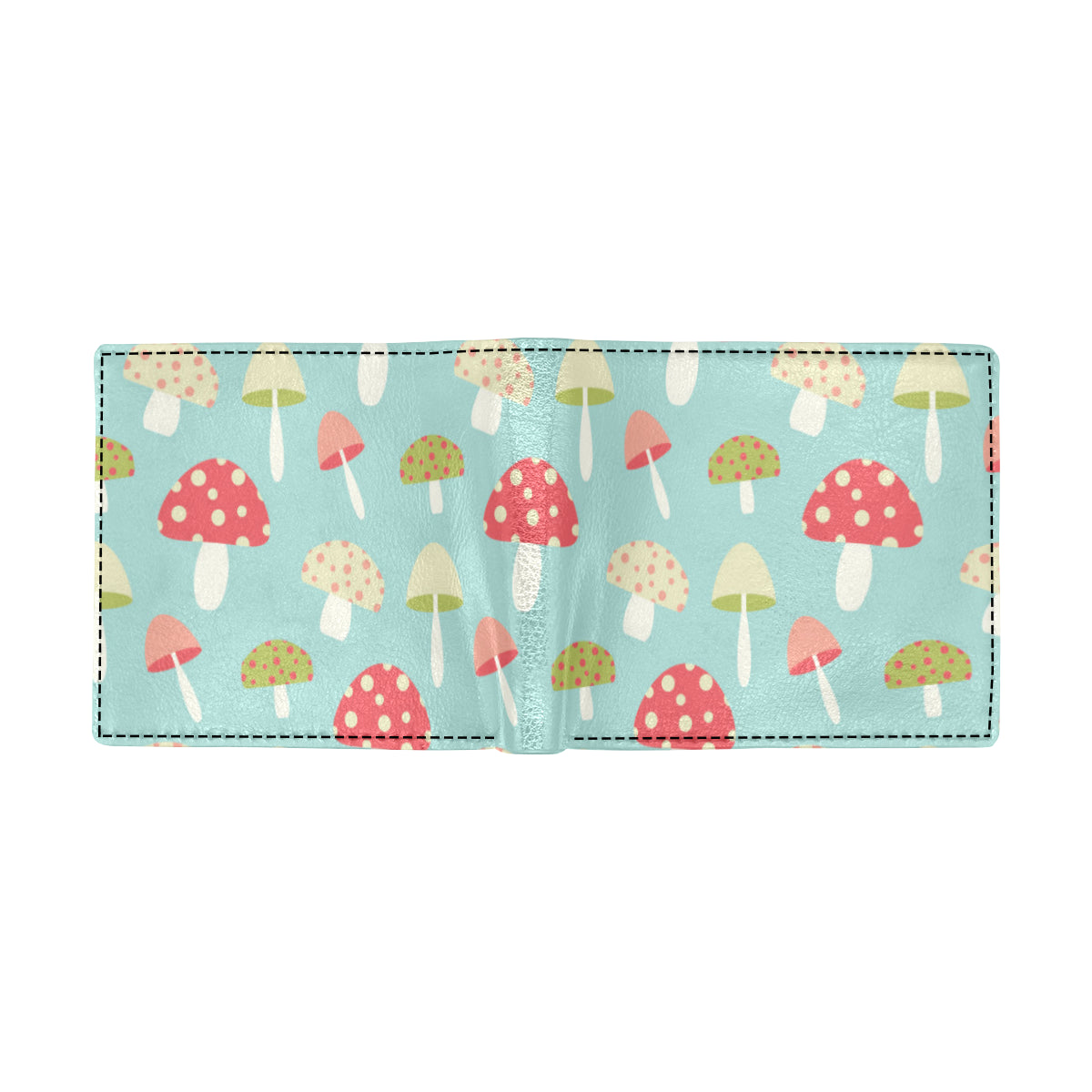 Mushroom Pattern Print Design A01 Men's ID Card Wallet