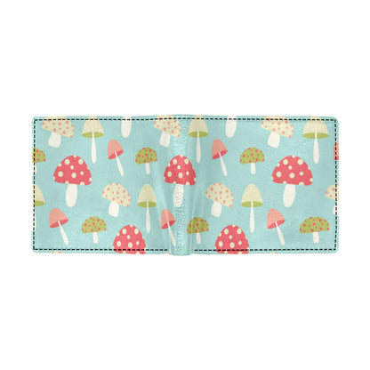 Mushroom Pattern Print Design A01 Men's ID Card Wallet