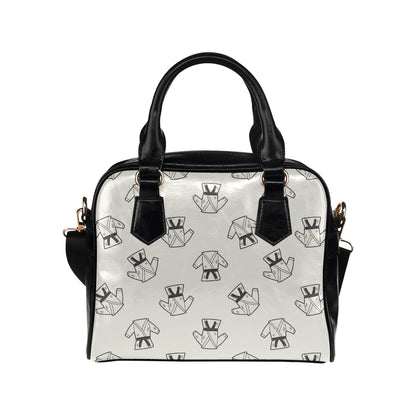 Karate Pattern Print Design 01 Shoulder Handbag