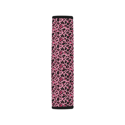 Cheetah Pink Pattern Print Design 01 Car Seat Belt Cover