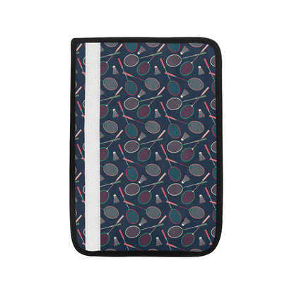 Badminton Pattern Print Design 03 Car Seat Belt Cover