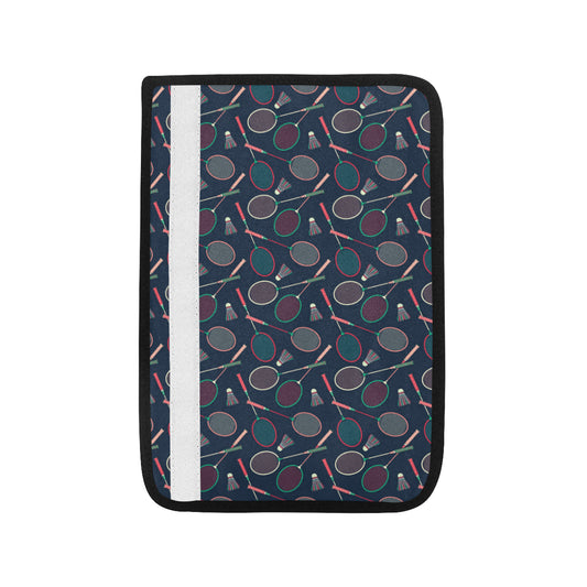 Badminton Pattern Print Design 03 Car Seat Belt Cover