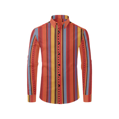 Mexican Pattern Print Design 05 Men's Long Sleeve Shirt