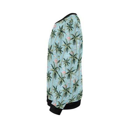 Palm Tree Pattern Print Design PT05 Men Long Sleeve Sweatshirt