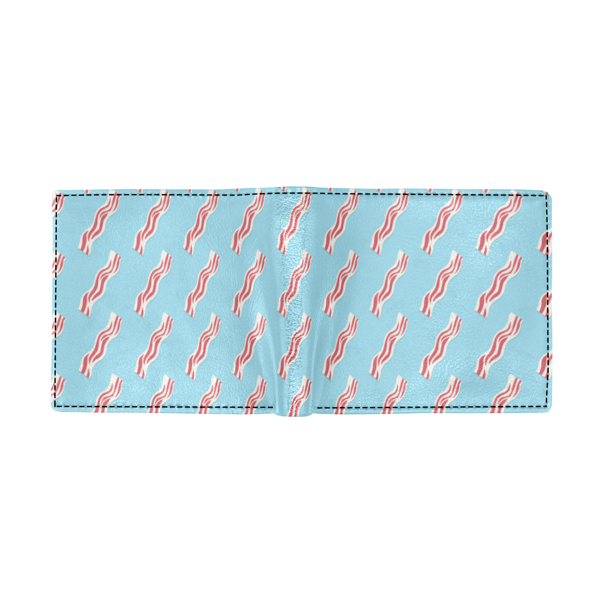 Bacon Pattern Print Design 03 Men's ID Card Wallet
