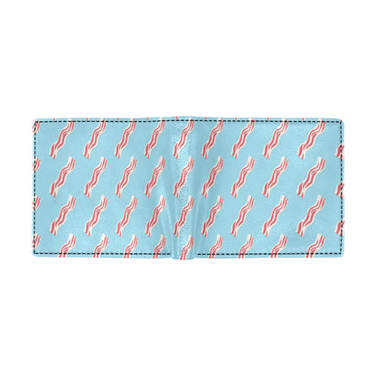 Bacon Pattern Print Design 03 Men's ID Card Wallet