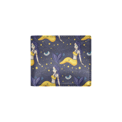 Pisces Pattern Print Design A04 Men's ID Card Wallet