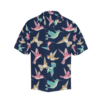 Hummingbird Cute Pattern Print Design 01 Men's Hawaiian Shirt