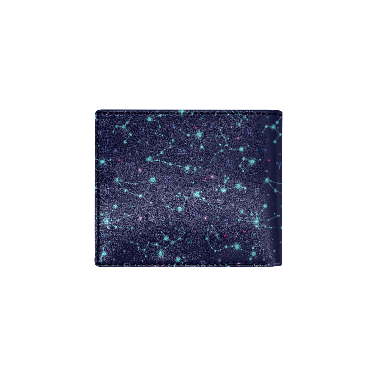Constellation Pattern Print Design 01 Men's ID Card Wallet