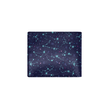 Constellation Pattern Print Design 01 Men's ID Card Wallet