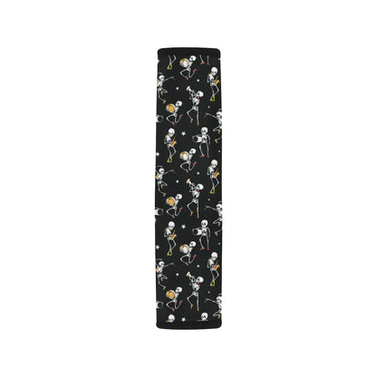 Skeleton Dance Print Car Seat Belt Cover