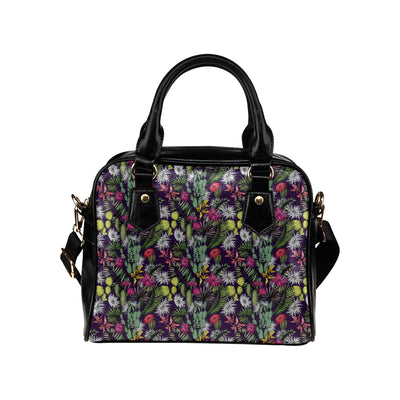 Cactus Pattern Print Design 08 Shoulder Handbag