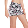 Cherry Blossom Pattern Print Design CB03 Yoga Shorts