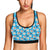 Ladybug with Daisy Themed Print Pattern Sports Bra