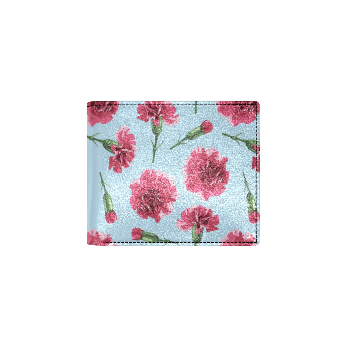 Carnations Pattern Print Design CN01 Men's ID Card Wallet