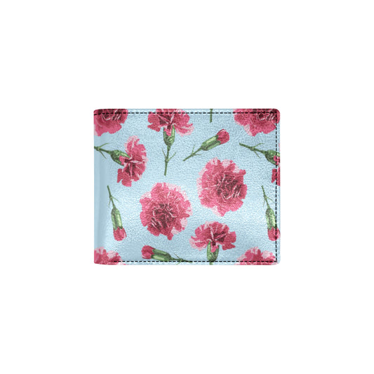 Carnations Pattern Print Design CN01 Men's ID Card Wallet