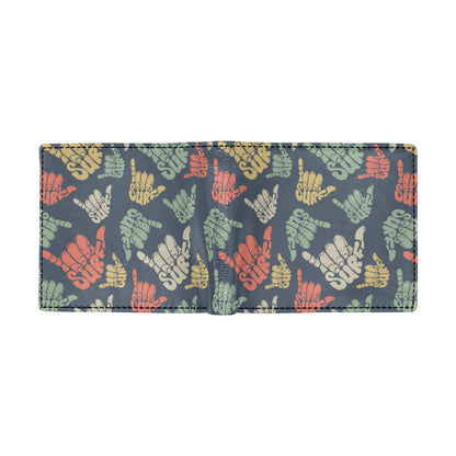 Surf Hand sign Men's ID Card Wallet